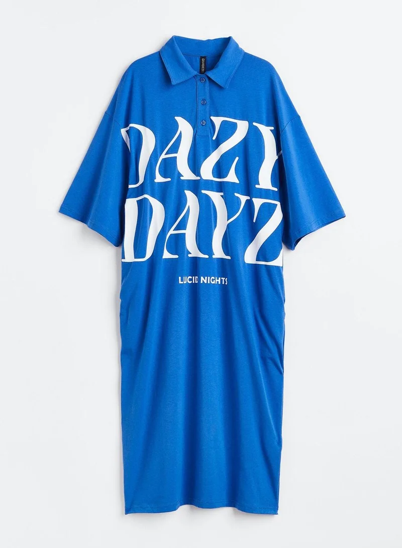 H&M Graphic Polo Dress